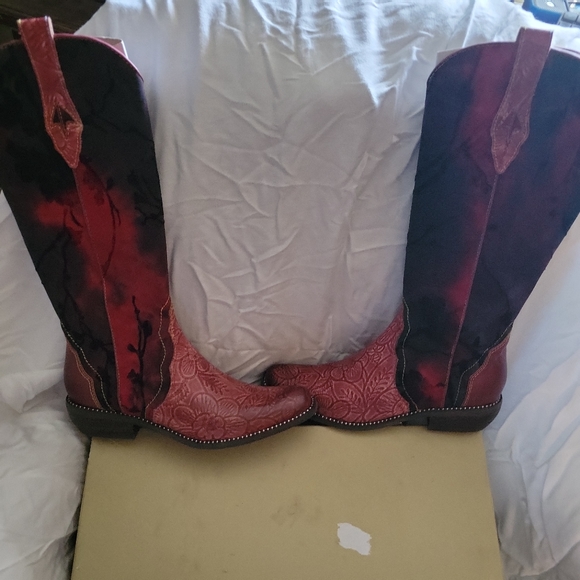 👗 Spring step L’Artise Laretilyn Red boots 7.5-8 US - Picture 11 of 12
